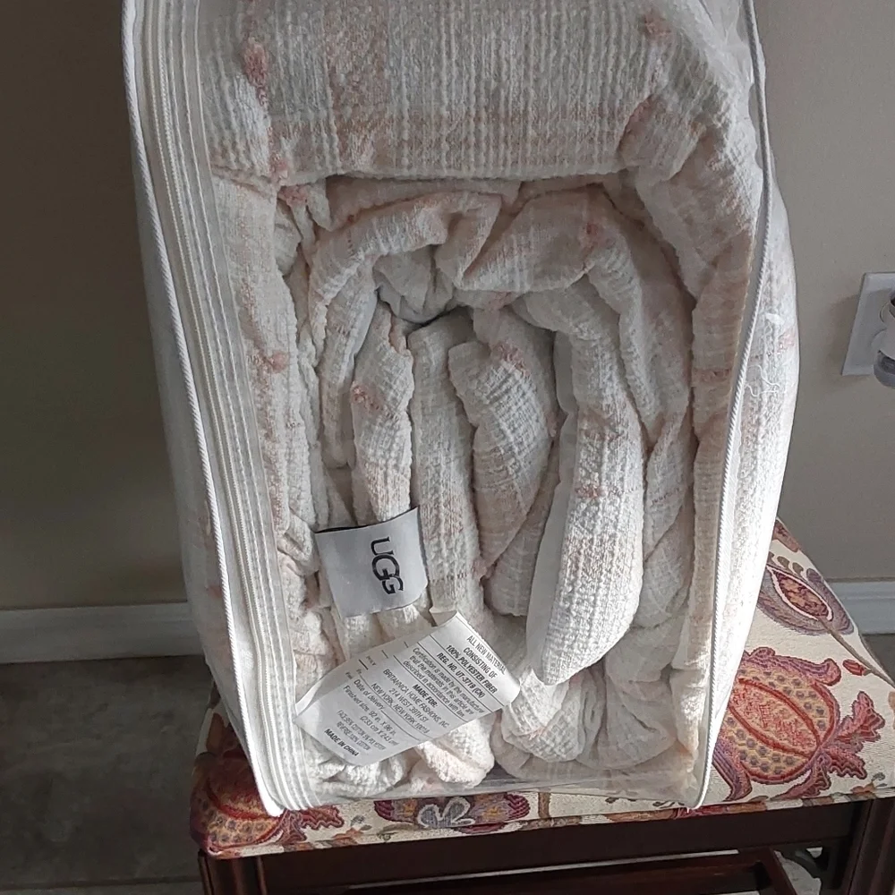 UGG ELODIE‎ SNOW QUEEN COOLING BEDSPREAD WITH PILLOW SHAMS